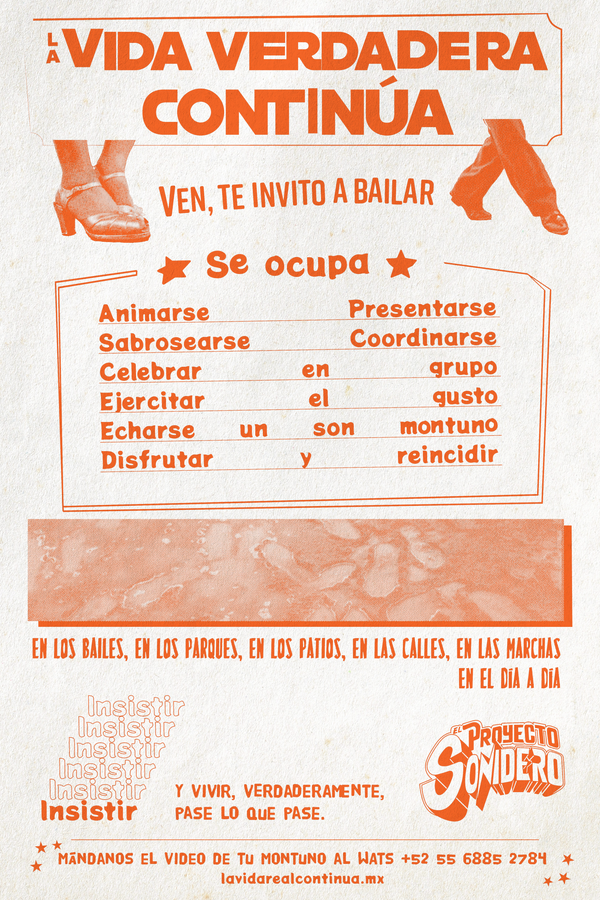 cartel llamado la vida real continúa